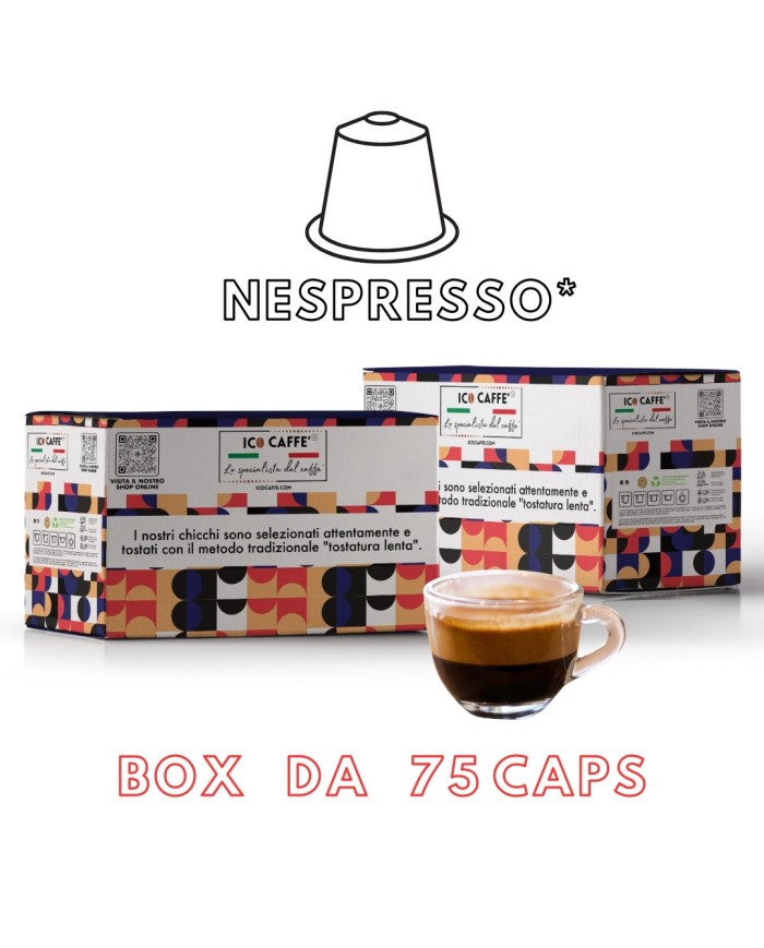 Capsule compatibili nespresso - cremoso - 75 capsule